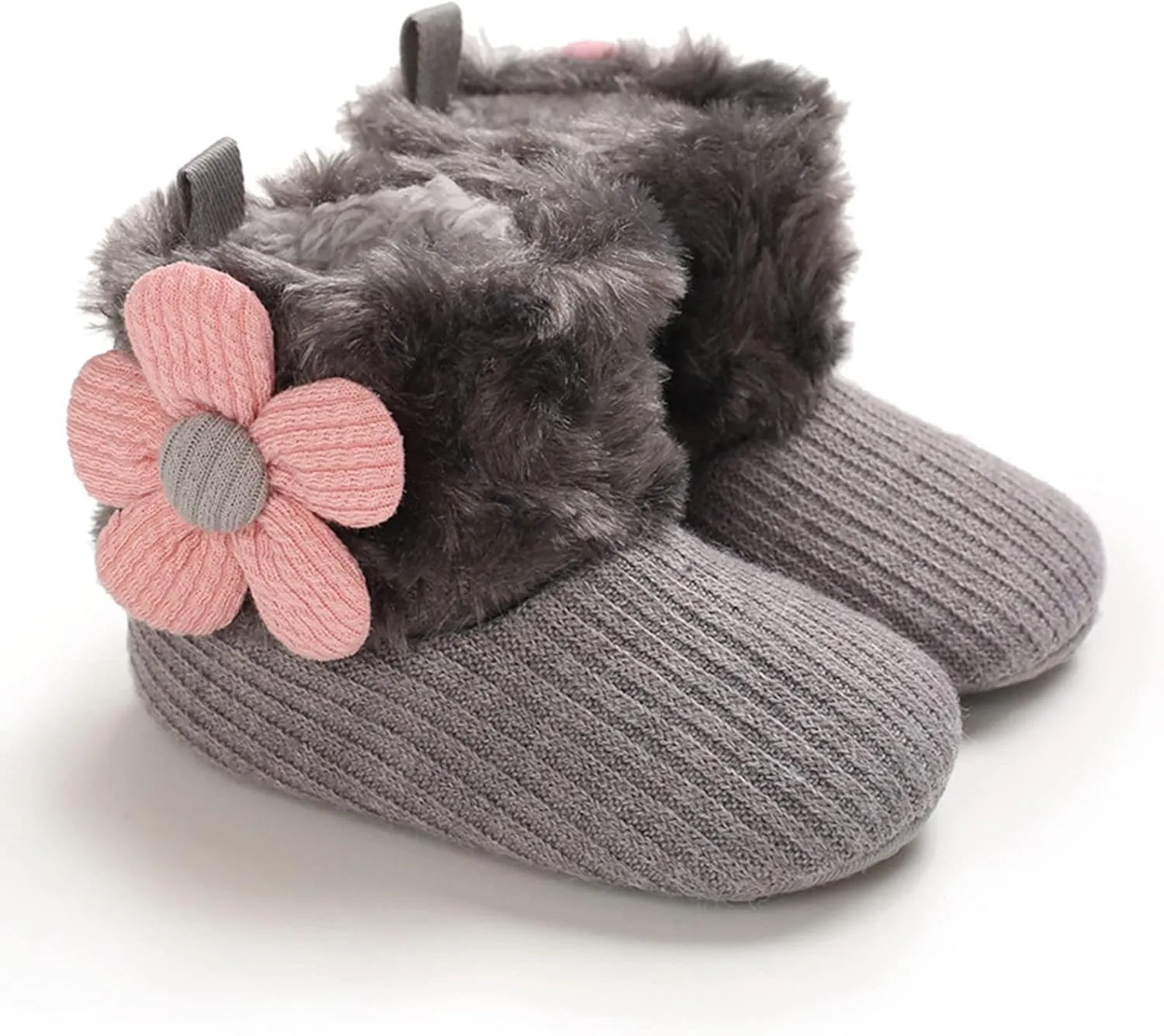 Baby Boy Girl Boots Newborn Shoes Winter Snow Bowknot Anti-Slip Soft Sole Warm Infant Toddler Prewalker Booties