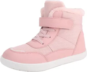 Fuzzy Lined Warm Snow Booties For Childrens Boys Girls Kids Open Toe Leather Soft Sole Boots Shoes Non Slip Sneaker