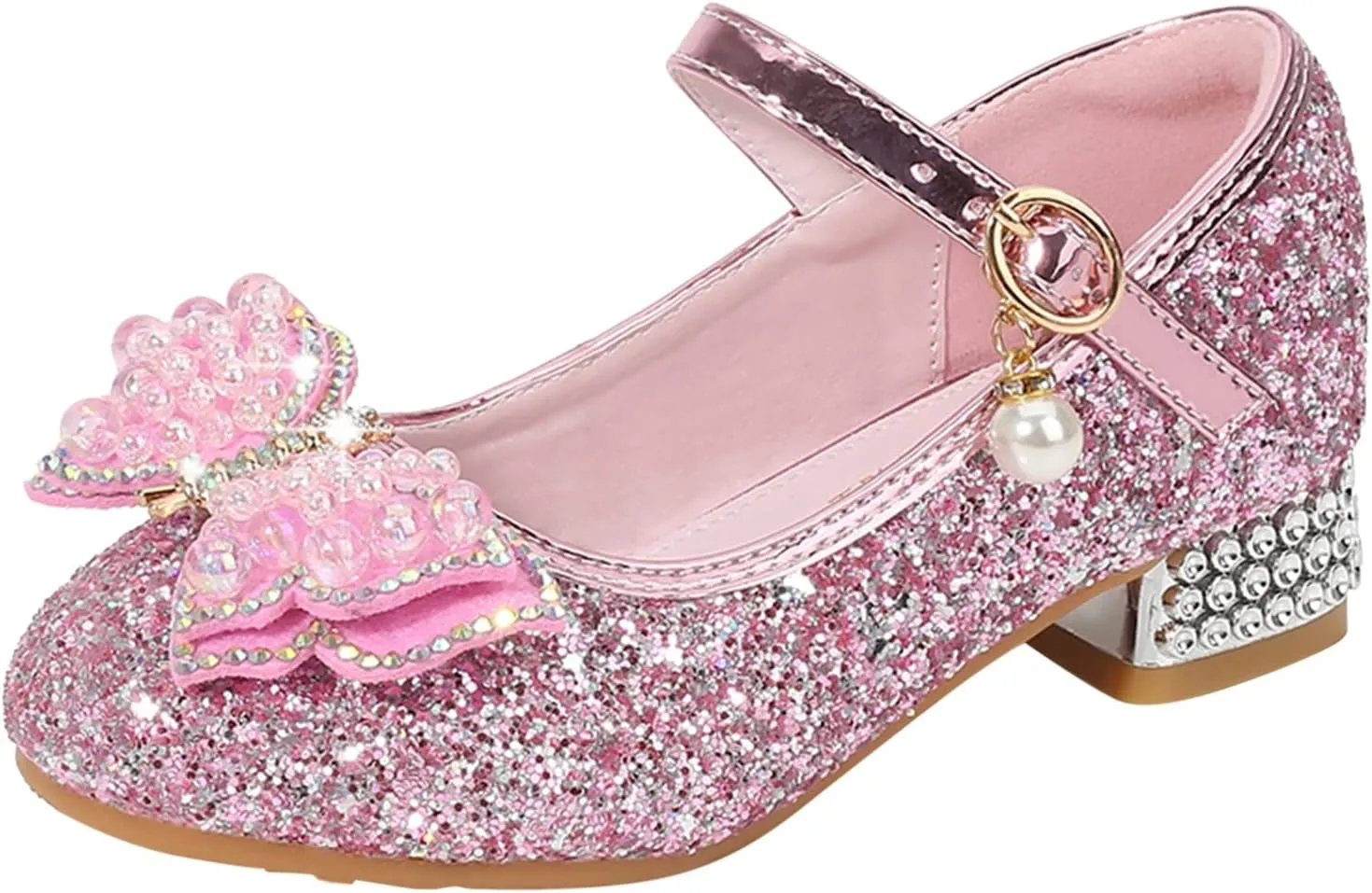 Girls Sandals Size 7 Toddler Toddler Little Kid Girls Dress Pumps Glitter Sequins Sliders Sandals for Girls