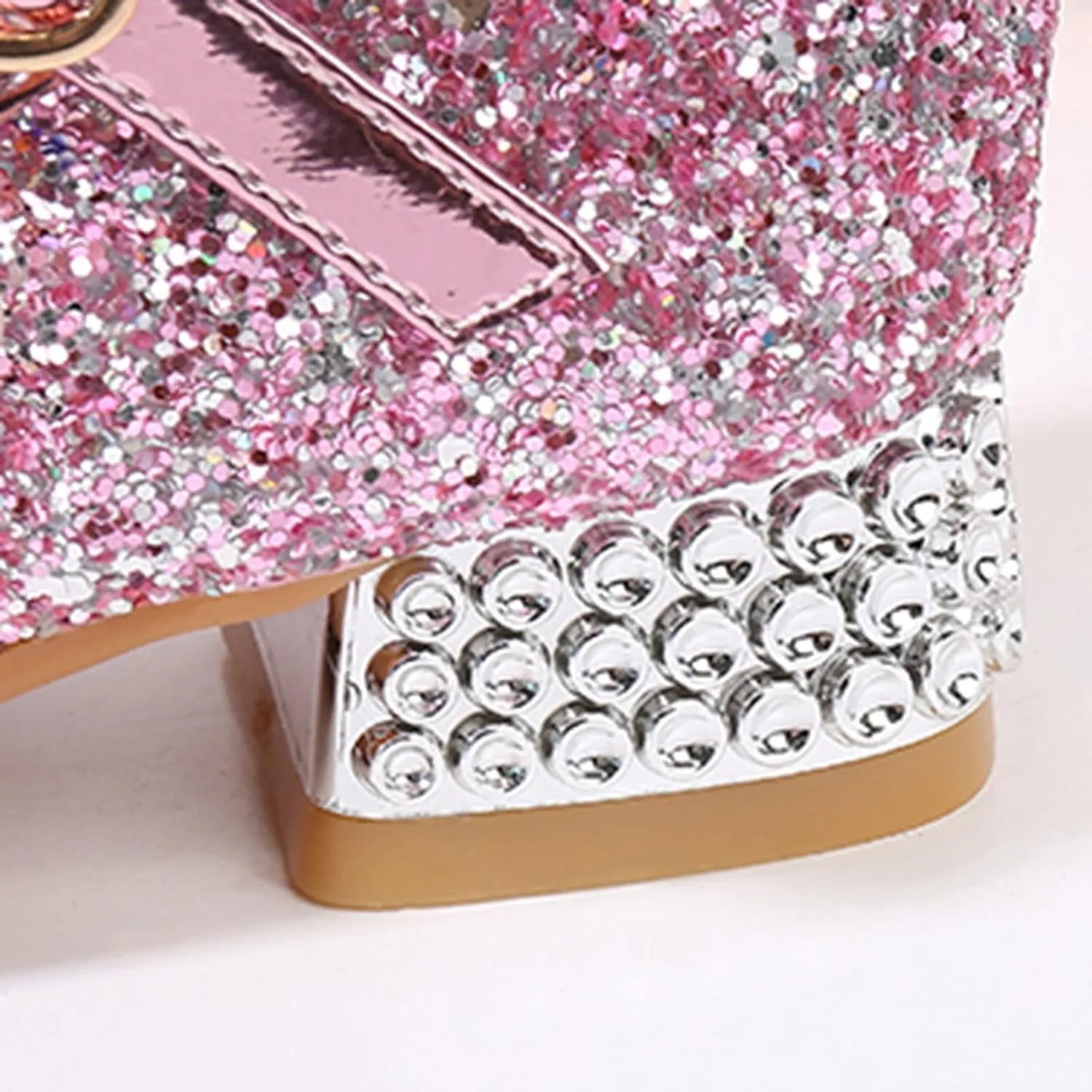 Girls Sandals Size 7 Toddler Toddler Little Kid Girls Dress Pumps Glitter Sequins Sliders Sandals for Girls