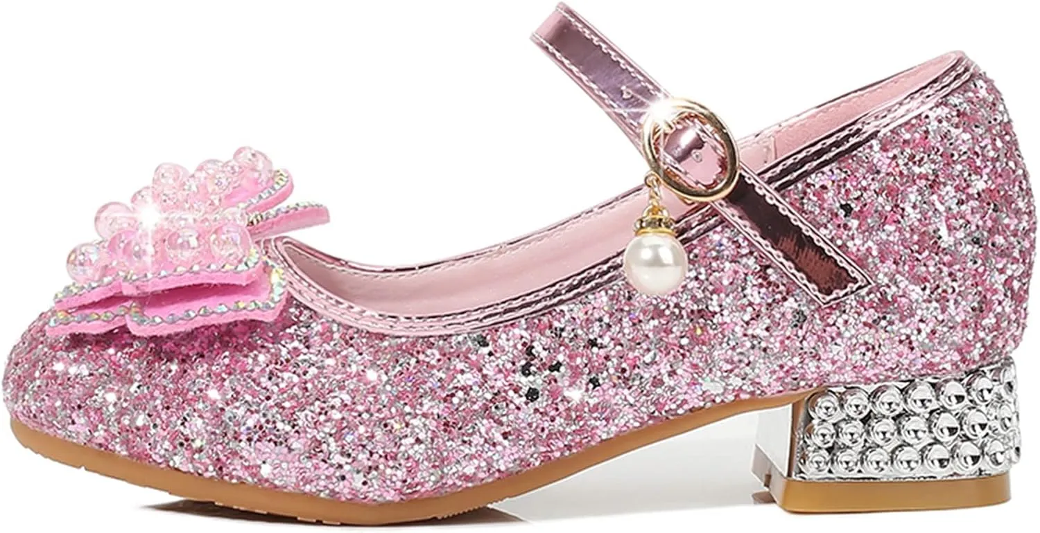 Girls Sandals Size 7 Toddler Toddler Little Kid Girls Dress Pumps Glitter Sequins Sliders Sandals for Girls