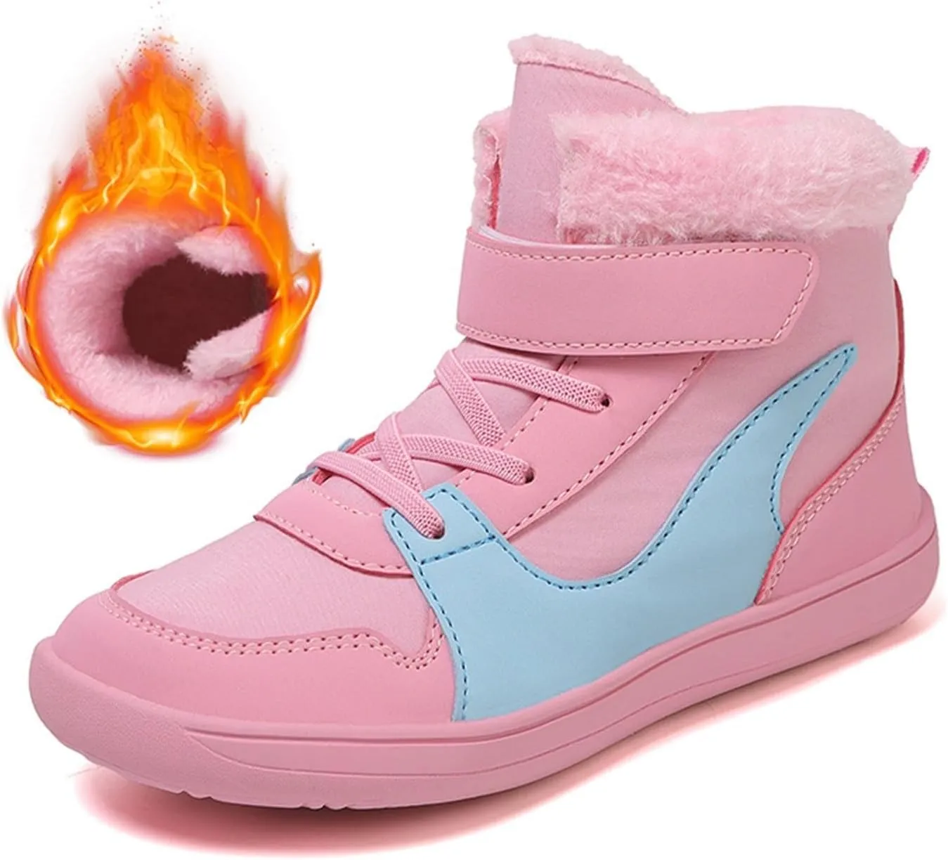 Kids High Top Sneakers Boys Girls Lightweight Comfort Barefoot Shoes Toddler Little/Big Kid Girls Dress Shoe Size 5