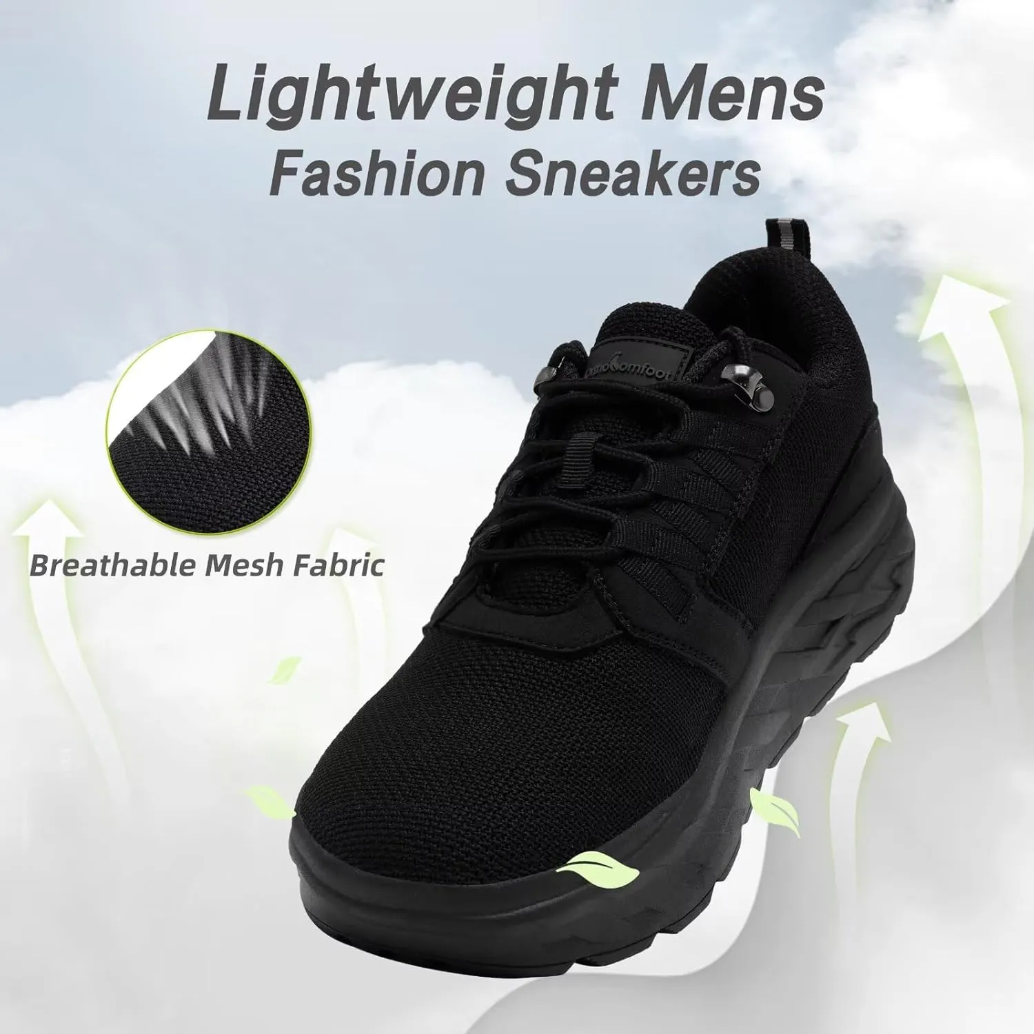 Men's Orthopedic Diabetic Wide Walking Shoes: Comfortable Plantar Fasciitis Fashion Sneakers with Arch Support, Casual Hammer Toes Swollen Tennis Work Sports Shoes for Heel and Foot Pain Relief