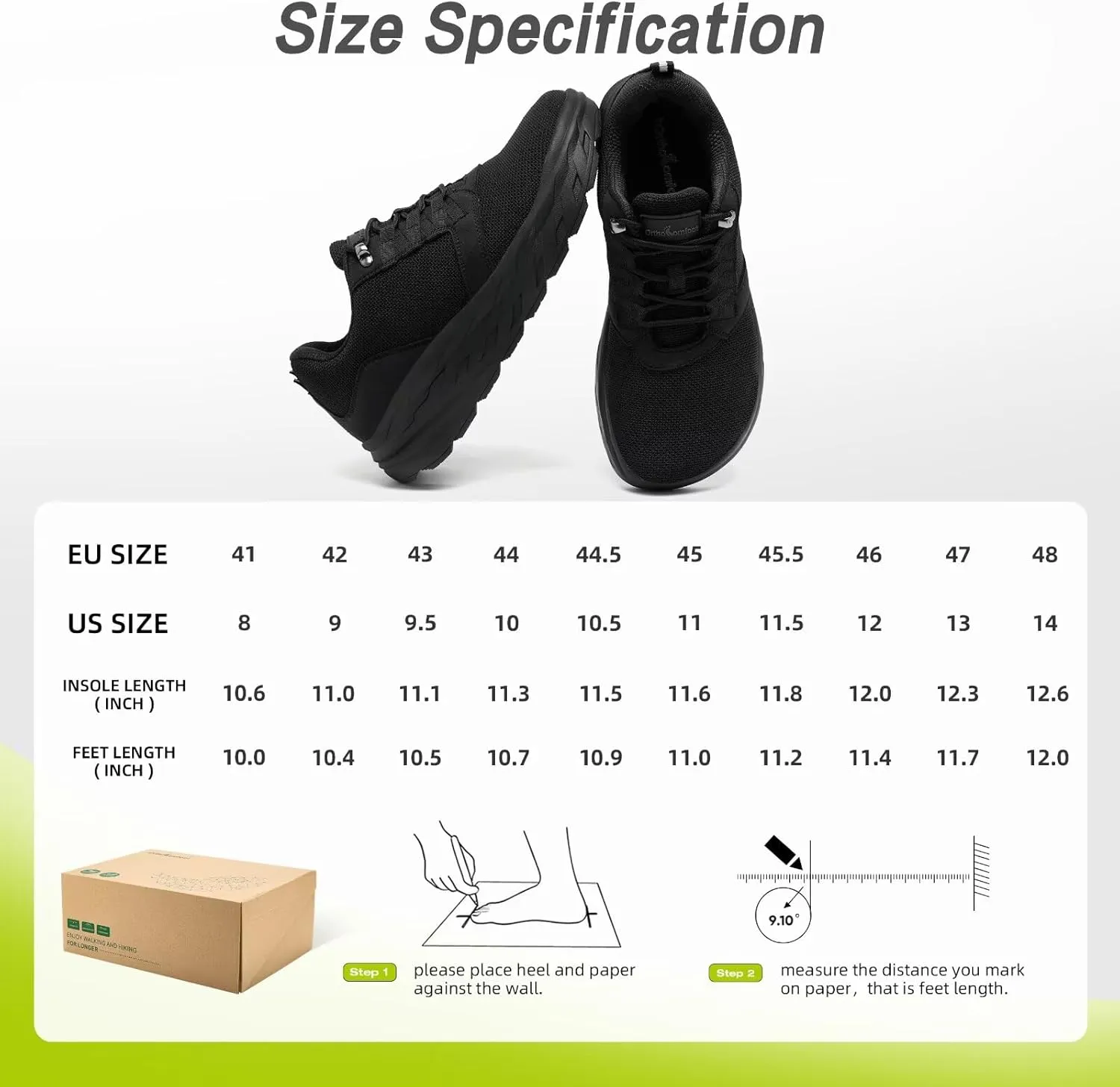 Men's Orthopedic Diabetic Wide Walking Shoes: Comfortable Plantar Fasciitis Fashion Sneakers with Arch Support, Casual Hammer Toes Swollen Tennis Work Sports Shoes for Heel and Foot Pain Relief