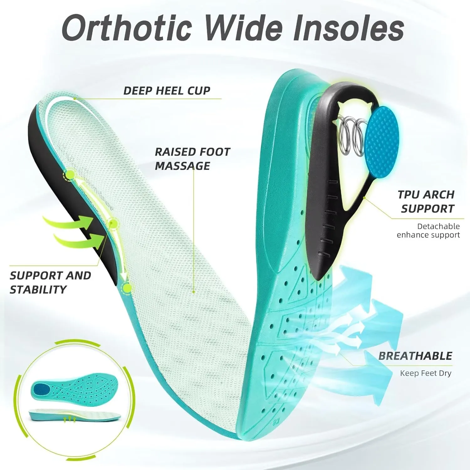 Men's Orthopedic Diabetic Wide Walking Shoes: Comfortable Plantar Fasciitis Fashion Sneakers with Arch Support, Casual Hammer Toes Swollen Tennis Work Sports Shoes for Heel and Foot Pain Relief