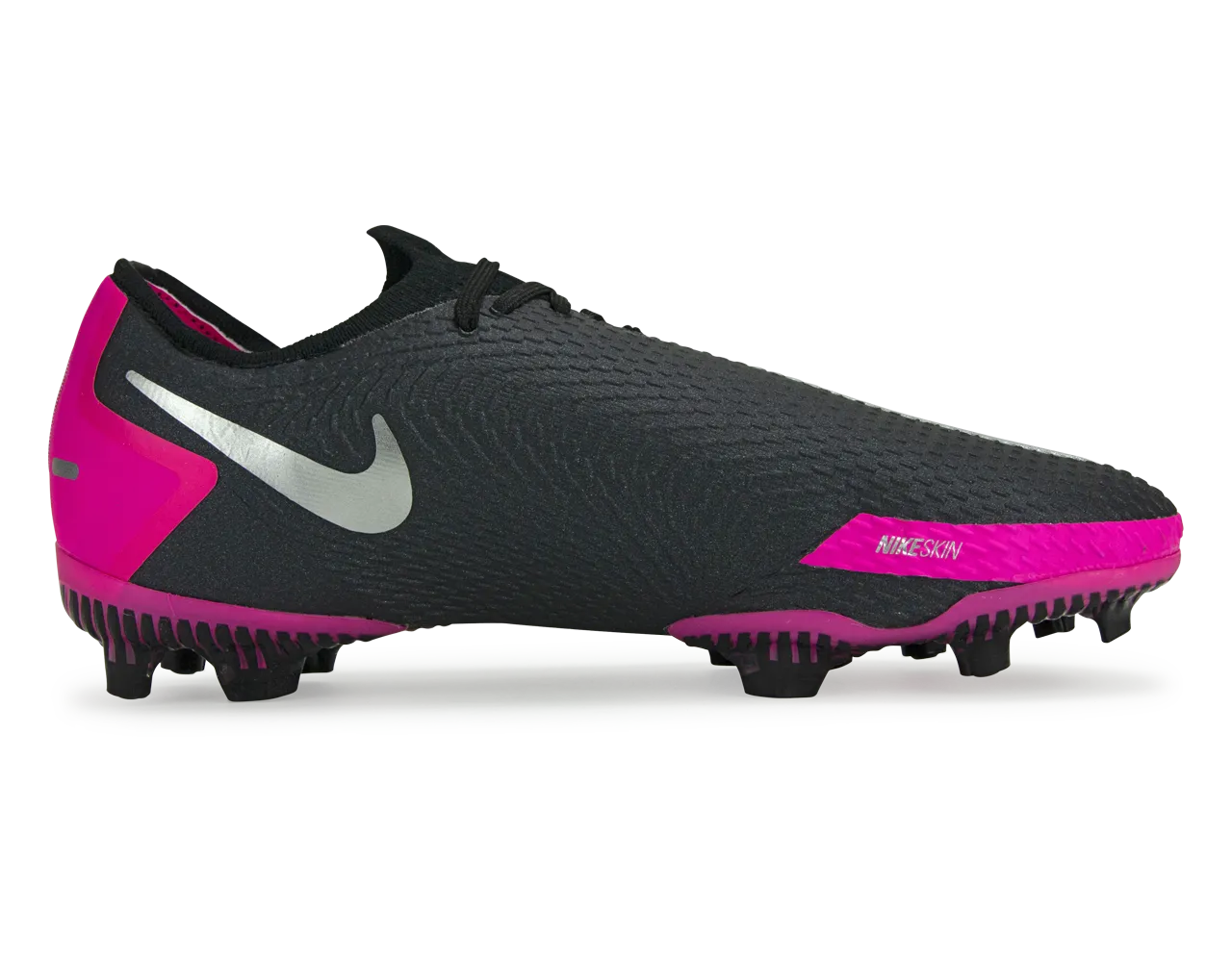 Nike Kids Phantom GT Pro FG Black/Metallic Silver