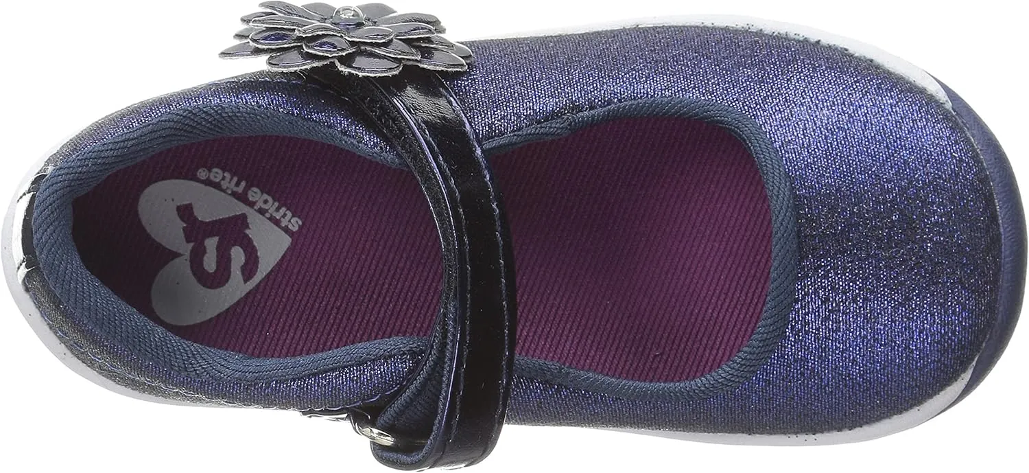 Stride Rite Haylie Mary Jane (Toddler/Little Kid), Silver, 8 Toddler