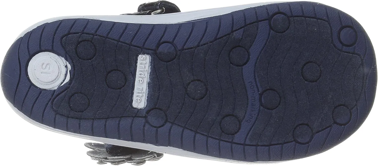 Stride Rite Haylie Mary Jane (Toddler/Little Kid), Silver, 8 Toddler