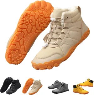 Winter Men's Women's Barefoot Shoes, Hiking Barefoot Winter Boots, Zero Drop Sole Trail Running Shoes Wide Toe Shoes